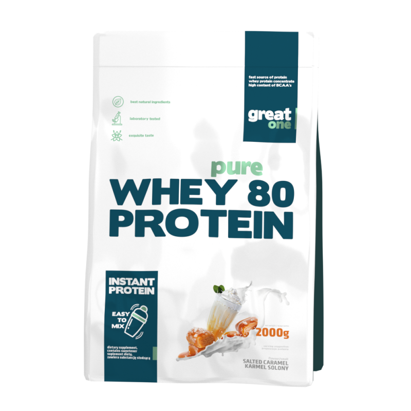 Pure Whey 80 Protein 2 kg salted caramel  (Great One)