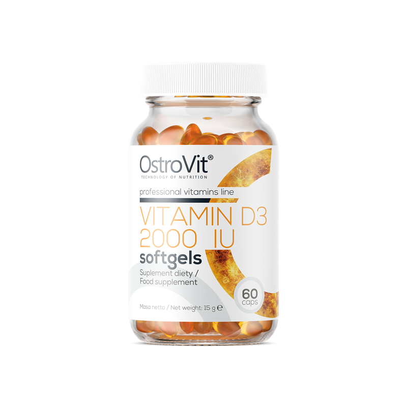 Vitamin D3 2000 IU softgels - 60 kapsułek (OstroVit)