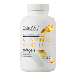 Vitamin D3 4000 IU - 120 kapsułek (OstroVit)