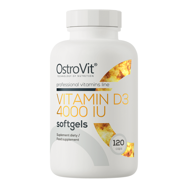 Vitamin D3 4000 IU - 120 kapsułek (OstroVit)