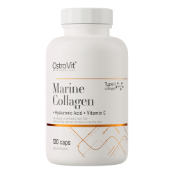 Marine Collagen tabs + Hyaluronic Acid  + Vitamin C - 120 kapsułek (OstroVit)