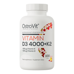 Vitamin D3 4000 + K2 - 100 tabletek (OstroVit)
