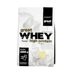 Great Whey High Protein 4,5 kg biała czekolada (Great One)